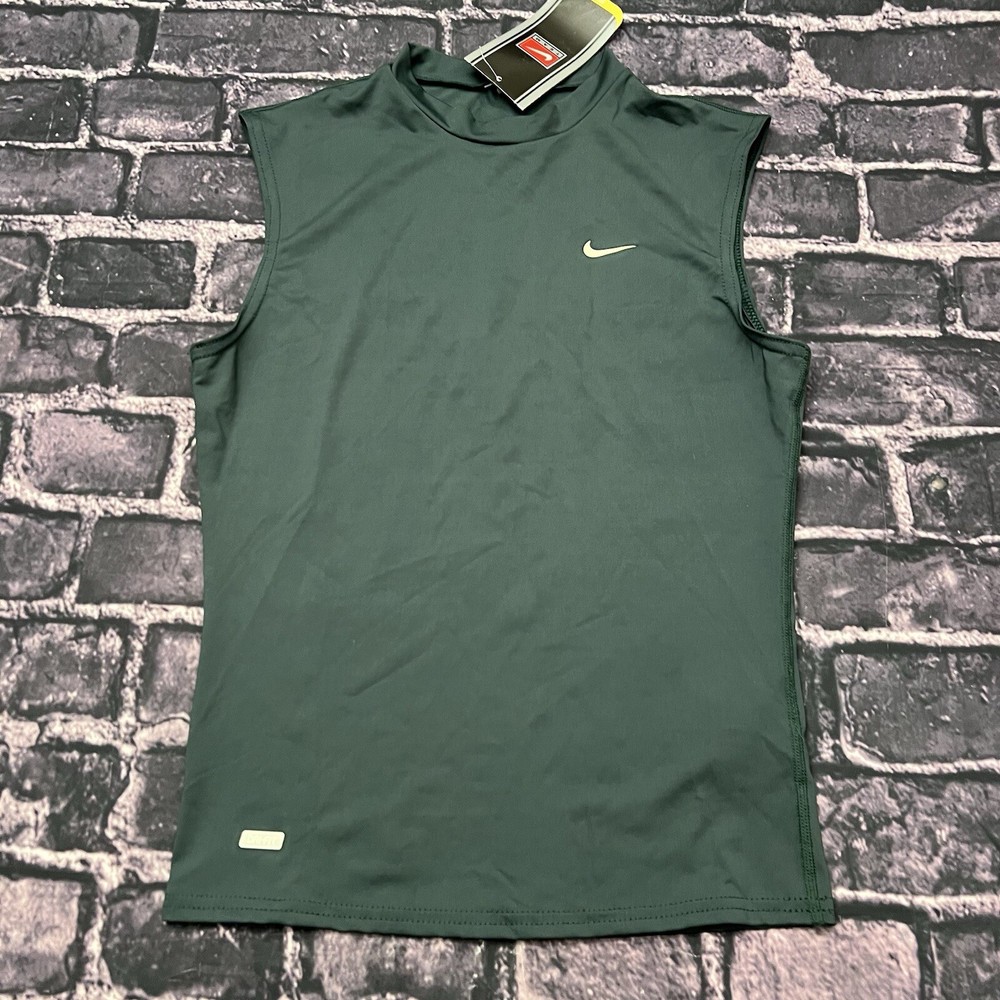 Nike Pro NFL Football Dri-Fit Sleeveless Shirt Men’s Small Skin Tight Green NEW