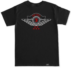 Men’s white or black T-shirt to match with Jordan Retro 3 Bred RED Cement