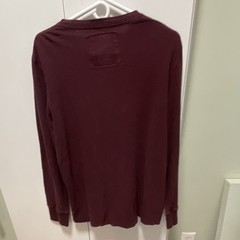 American Eagle Outfitters Men’s Burgundy Graphic Crew Neck Logo Tee Size L/G