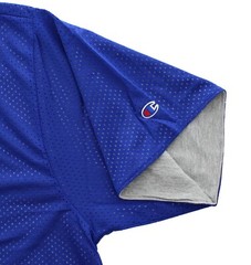 Champion Men’s Big & Tall Reversible Mesh Jersey & Knit Tee Shirt, Script Logo