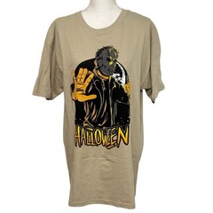Brooklyn Vertical Tan Michael Myers Halloween Unisex Tshirt NWOT