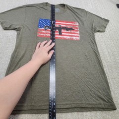 Black Rifle Coffee Company Shirt Men Medium Stretch Quick Dry Military Green USA