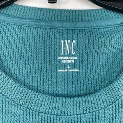 International Concepts Shirt Mens size Large Green Chest Pocket Stretch New