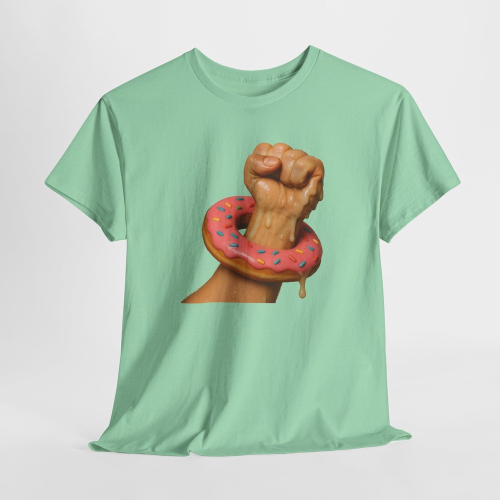 Gay Men’s Donut Fist Tee, LGBTQ Pride Shirt, LGBT Rainbow Apparel, Unisex
