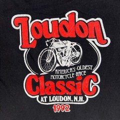 Vintage Loudon Classic Shirt Mens Medium New Hampshire Speedway Single Stitch 92