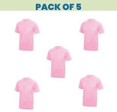 Pack 5 & 3 Just Cool AWDis T-Shirt Plain Casual Wear stag do hen Unisex JC001