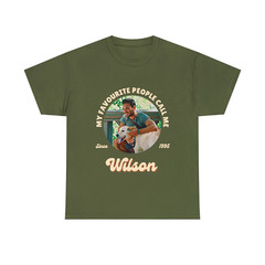 Customise Your Own Photo Unisex T-shirt – My Favourite People Call Me