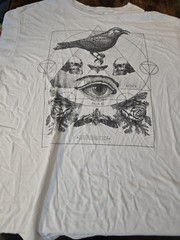 Life Clothing Company Shirt XXL All Flaws Pictured As Is Gothic Raven