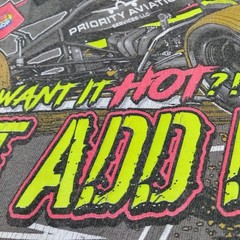 Jason Johnson Racing 41 Hot Sauce Add Dirt Distresed Graphic T Shirt Men’s XL