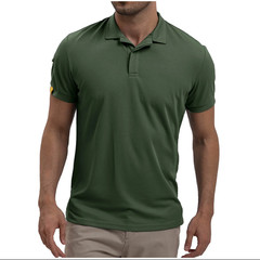 Men’s Tactical Polo T-Shirt Quick Dry Combat Short Sleeve Team Work Casual Shirt