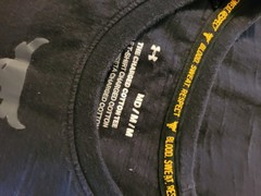 Under Armour Blood Sweat Respect T Shirt Bull Mens Size M Black