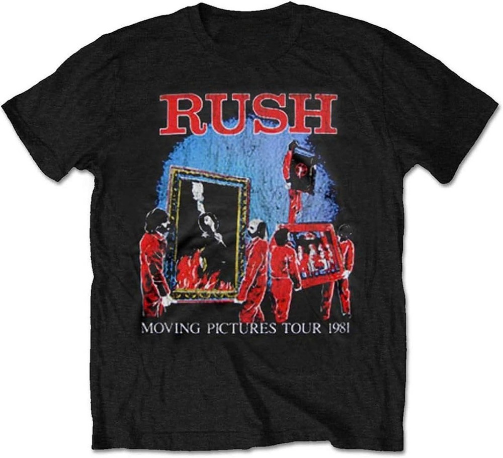 Rush Unisex Tee, Moving Pictures Tour, Gift For Fan Movies