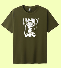 UNISEX MEN WOMENS TEE TSHIRT UNHOLY GIRL EMO COMFORT FIT ALL SEASONS POSTER ART