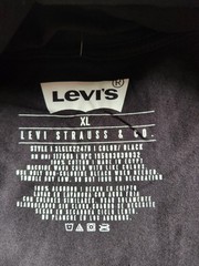Levi’s Men’s Black Long Sleeve Graphic Logo Crew Neck T-Shirt XL 3LGLK2247B