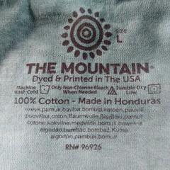 The Mountain Wolf T-Shirt Mens Large Green Tie Dye Animal Nature Tee