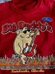 Big Daddy’s Barbeque Fairbanks Alaska Red T-shirt Black XL NWT