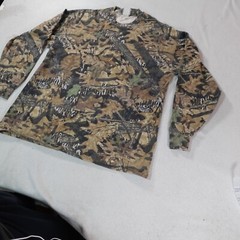 Vintage Jerzees Camo Shirt Mens Extra Large Brown Mossy Oak Forest Floor Y2K Tee