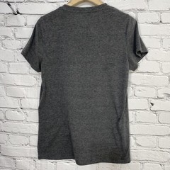 Mission Ridge Mens Skull Graphic T-Shirt Size S Gray Cotton Poly Blend Heathered