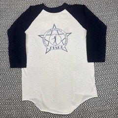 VTG 80s Olympia Gymnastics Academy SIZE SMALL Blue Raglan White Shirt T-Plus Tag