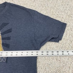 G.H. Bass & Co. Mens T Shirt sz L Navy Cheers Man Short Sleeve Crew Neck Casual