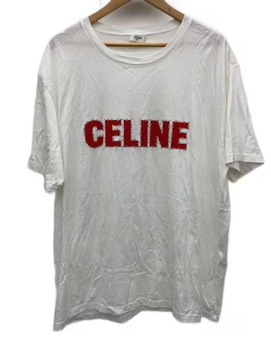 CELINE T-shirt / XXL / Cotton / White / Print / 2X15M671Q.01OR