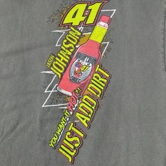 Jason Johnson Racing 41 Hot Sauce Add Dirt Distresed Graphic T Shirt Men’s XL