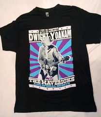 Dwight Yoakam Cosmic Roundup & Rodeo Tour Shirt Large Black Concert Mavericks
