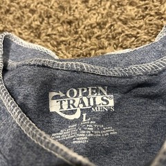 Open Trails Men’s L Cotton Blend Shirt Short Sleeve NWT B28