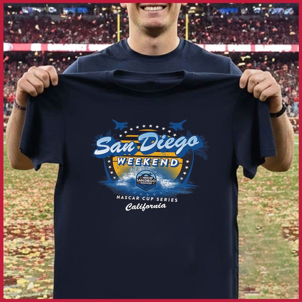 HOT NEW – NASCAR San Diego Weekend Reed City One Sided T-Shirt Reprint Gildan