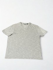 Perry Ellis Men’s Texture Slub V-Neck Tee Color Grayish Color Size XL