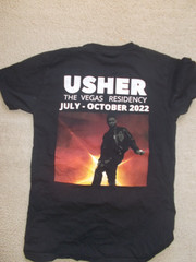 USHER RAYMOND LAS VEGAS RESIDENCY USHER USED CONCERT MENS T-SHIRT SMALL 2022 VGT