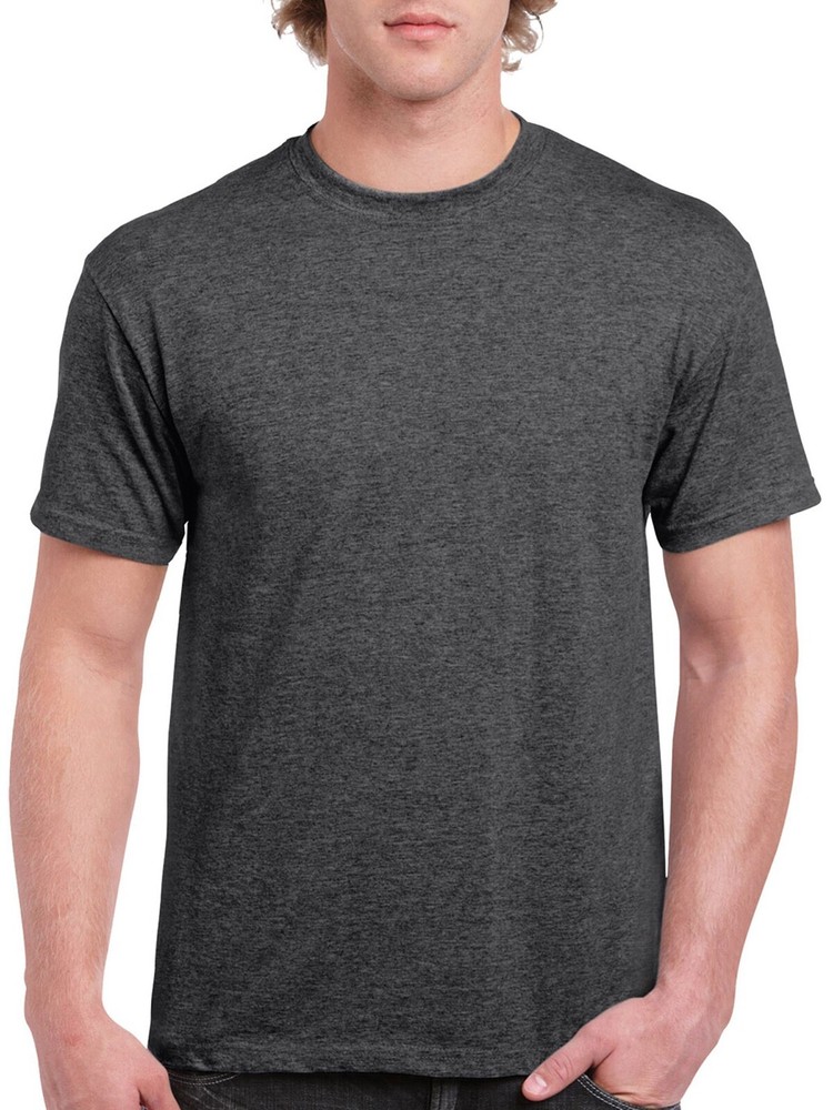 Gildan Mens Ultra Cotton T-Shirt, 2-Pack, Dark Heather, Small