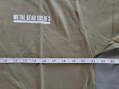 Metal Gear Solid 3 Subsistence Preorder Bonus T-shirt Sz L Olive RARE