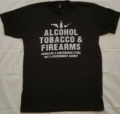 Patriotic ATF Alcohol Tobacco Firearms Funn Super Soft Tee Poly Rich 65/35 Blend