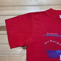Vintage 1990 Clearwater’s Great Hudson River Revival Graphic T-Shirt USA Medium