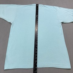 Vintage 80s Jesus Church T Shirt Size XL (Fits Smaller) Blue