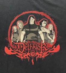 Vintage Dethklok Tour Tee Shirt Size 2XL Y2k Metal Adult Swim Metalocalypse