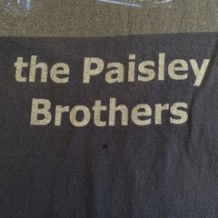 The Paisley Brothers Band Graphic T-Shirt Faded Black Distressed Mens Large