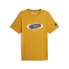 Puma x BMW Motorsport MMS Statement Car Graphic Print T-Shirt Yellow Men’s Sz XS