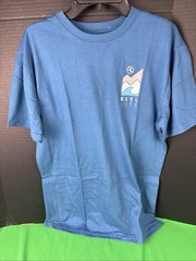 Reel Life Men’s Short Sleeve Graphic Tee Size Large Navy