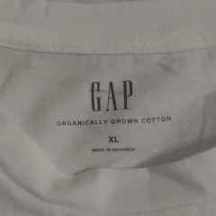 Gap Organic Cotton Men’s Solid White Crew Neck Short Sleeve T-Shirt XL Regular