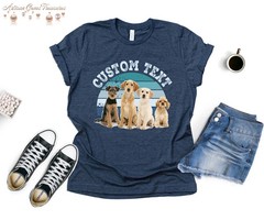 Custom Pet Photo Retro Comfort Tee Personalized Dog Cat Lover Gift Shirt