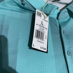 NEW Adidas Ultimate 365 Mesh Radiant Polo Shirt Gray/Blue JL5283 Large