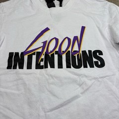 VLONE X NAV Good Intentions Doves Graphic T-Shirt Authentic White Men Size Small