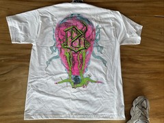 Evil Vice Men’s Graphic Print Cotton Crew Neck T-Shirt White Multi Size 2X