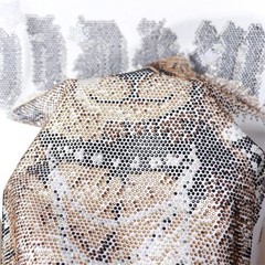 New Men Fashion Diamond Bear Rhinestones Luxury Black White T-Shirt High Quality