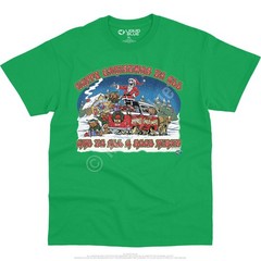 Happy Christmas T-Shirt Liquid Blue