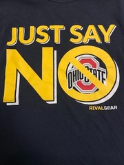 Rivalgears Men’s Navy Just Say No Ohio State Large Good Condition