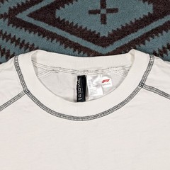 Formula 1 Flat Seam Retro H&M T Shirt Official F1 Mens Small White Cotton