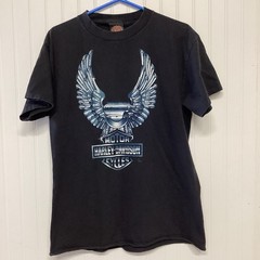 VTG Harley Davidson T-Shirt Black Lrg Biker Motorcycle Made In the USA See Pics